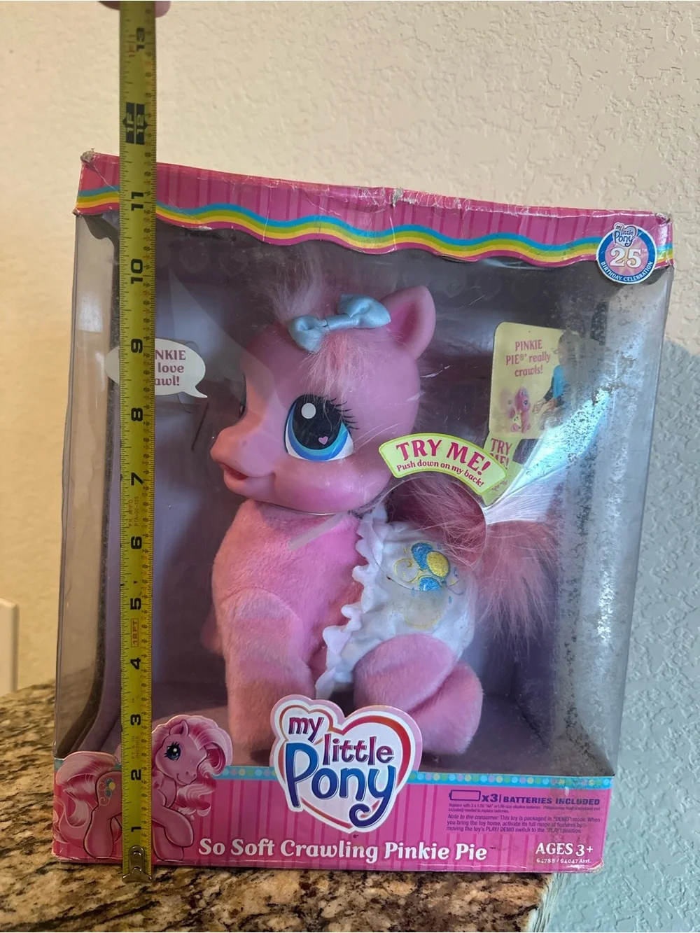 My Little Pony G3 So Soft Pinkie Pie Sounds Phrases Hasbro 2007 NIB As-Is